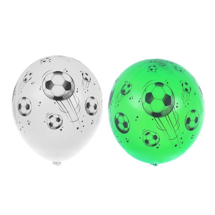 Шар латексный 14" "Футбольный мяч", шелкография, пастель, набор 25 шт., цвета МИКС от компании Интернет-гипермаркет «MOLL» - фото 1
