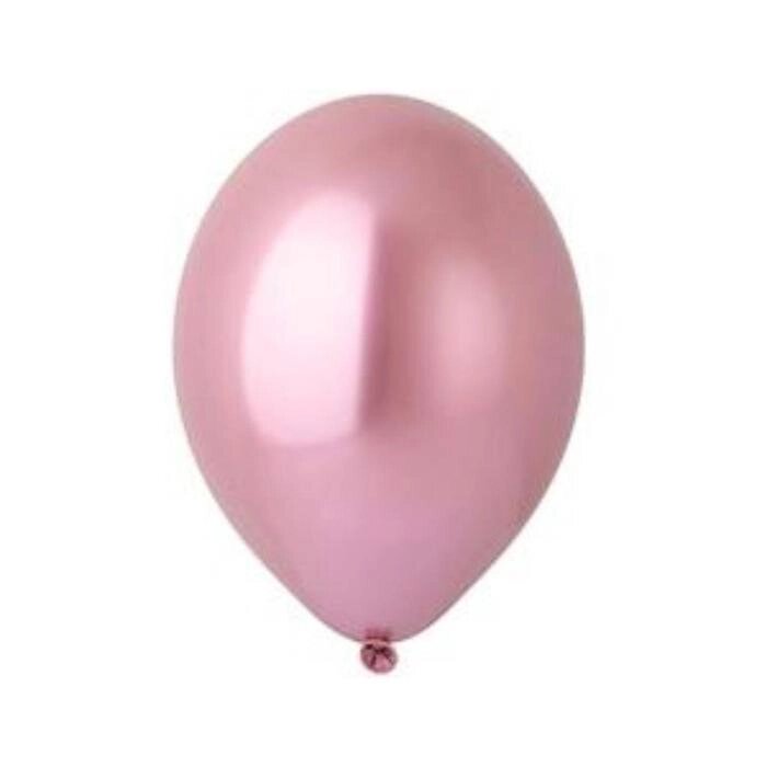 Шар латексный 14" хром Glossy, розовый, набор 12 шт. от компании Интернет-гипермаркет «MOLL» - фото 1