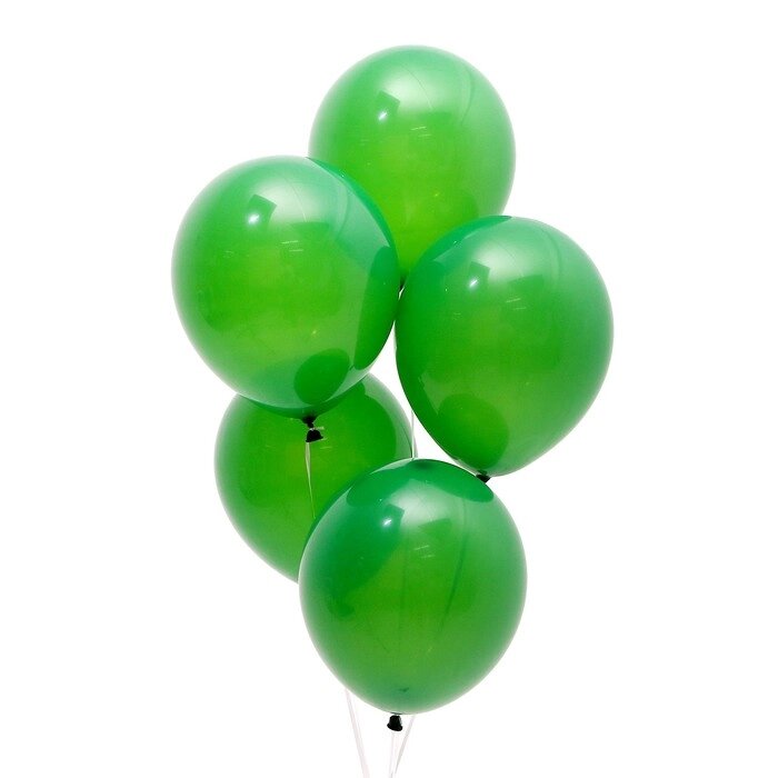 Шар латексный 9“, пастель, набор 100 шт, цвет натуральный зеленый (forest green) от компании Интернет-гипермаркет «MOLL» - фото 1