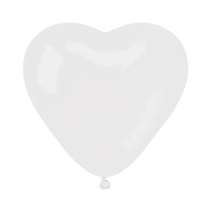 Шар12'' Сердце Пастель белое (50 шт./уп.) /БК от компании Интернет-гипермаркет «MOLL» - фото 1