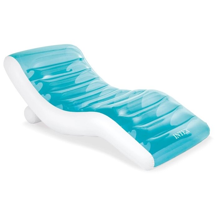 Шезлонг надувной для плавания 191 х 99 см, цвет голубой 56874EU от компании Интернет-гипермаркет «MOLL» - фото 1