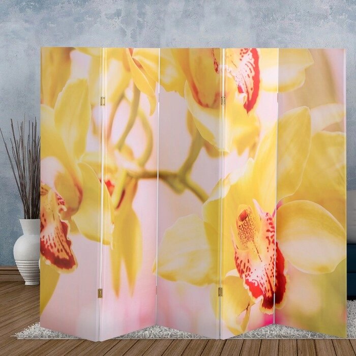 Ширма "Орхидеи", 250 х 160 см от компании Интернет-гипермаркет «MOLL» - фото 1
