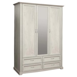 Шкаф для одежды 32.02 "Сохо", 1532 624 2120 мм, бетон пайн белый / бетон пайн патина