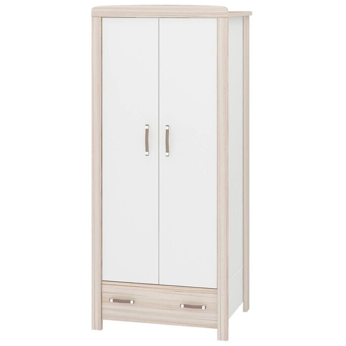 Шкаф двухстворчатый, 850  550  1910 мм, цвет карамель / белый от компании Интернет-гипермаркет «MOLL» - фото 1