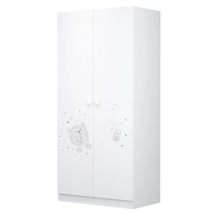 Шкаф French, двухсекционный, 190х89,8х50 см, цвет белый от компании Интернет-гипермаркет «MOLL» - фото 1