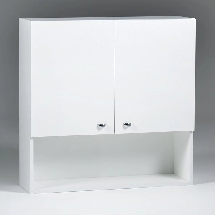 Шкаф Вега 8004 белый, 80 х 24 х 80 см от компании Интернет-гипермаркет «MOLL» - фото 1