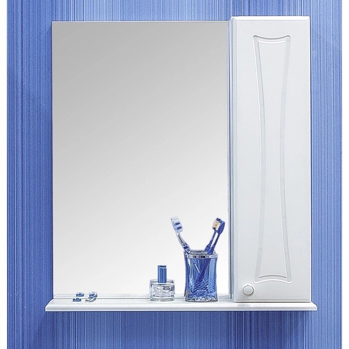 Шкаф-зеркало Карина 50, правый от компании Интернет-гипермаркет «MOLL» - фото 1