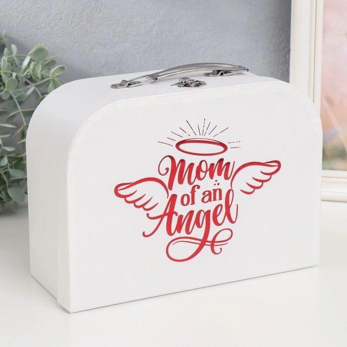 Шкатулка картон сундучок "Мама ангела" 25х10х18,5 см от компании Интернет-гипермаркет «MOLL» - фото 1
