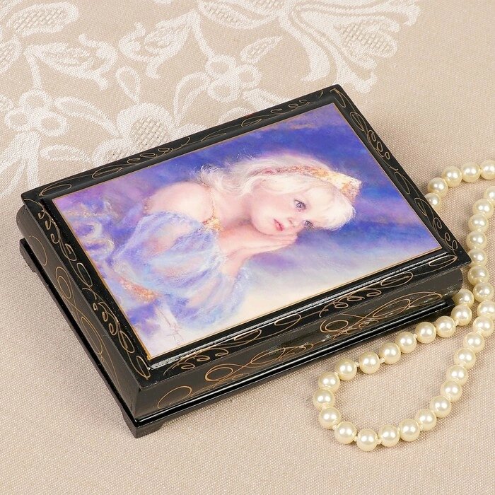 Шкатулка "Принцесса", 1014 см, лаковая миниатюра от компании Интернет-гипермаркет «MOLL» - фото 1