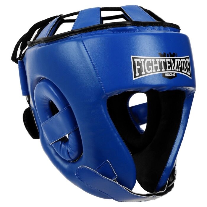 Шлем боксёрский FIGHT EMPIRE, AMATEUR, р. L, цвет синий от компании Интернет-гипермаркет «MOLL» - фото 1