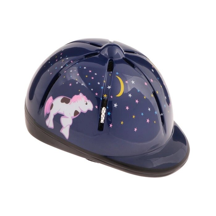 Шлем для конного спорта детский, темно-фиолетовый от компании Интернет-гипермаркет «MOLL» - фото 1
