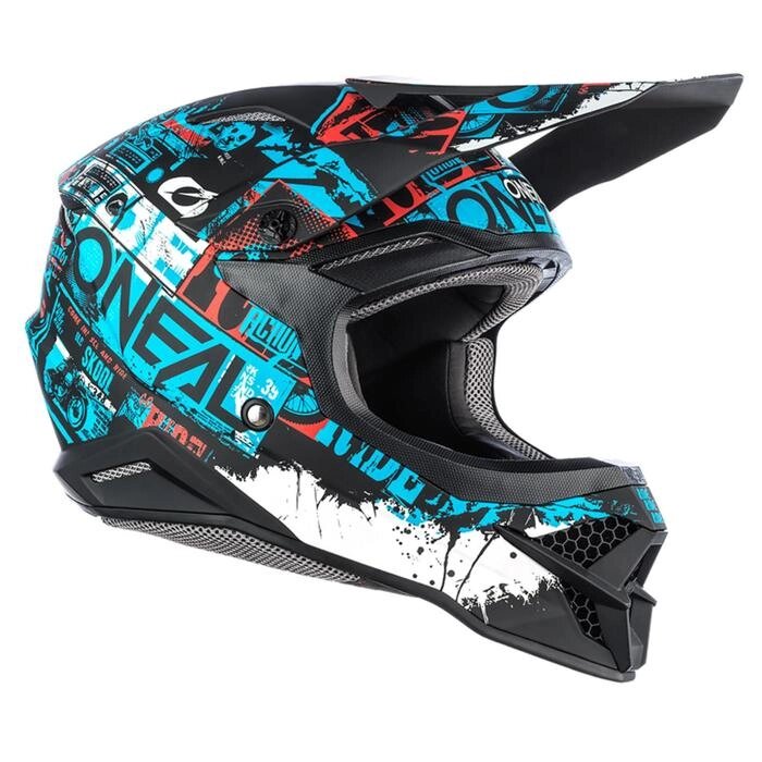 Шлем кроссовый O’NEAL 3Series RIDE цвет синий/черный, размер S от компании Интернет-гипермаркет «MOLL» - фото 1