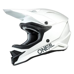 Шлем кроссовый O’NEAL 3Series SOLID цвет белый, размер S