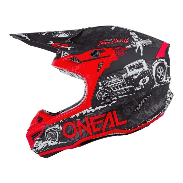 Шлем кроссовый O’NEAL 5Series RIDER цвет черный/белый, размер L от компании Интернет-гипермаркет «MOLL» - фото 1