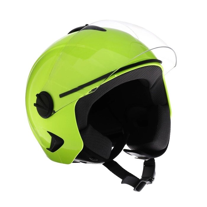 Шлем открытый с визором, желтый, размер XL, OF635 от компании Интернет-гипермаркет «MOLL» - фото 1