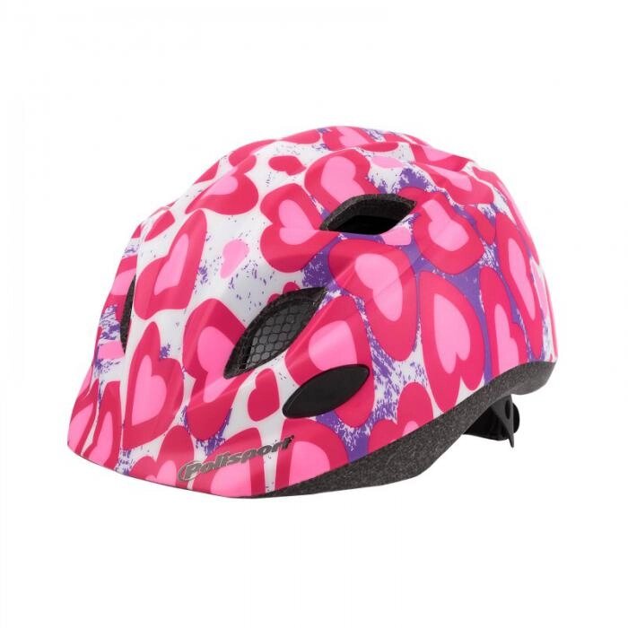 Шлем велосипедный детский Glitter heart, S (52-56 см), 8740900014 от компании Интернет-гипермаркет «MOLL» - фото 1