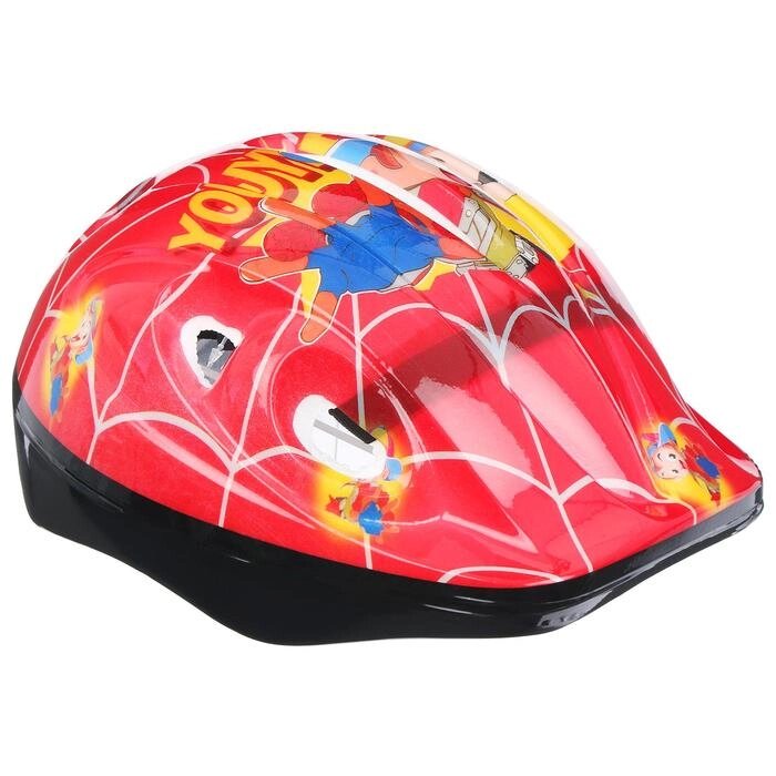 Шлем защитный OT-502 детский, размер S (52-54 см), цвет красный от компании Интернет-гипермаркет «MOLL» - фото 1