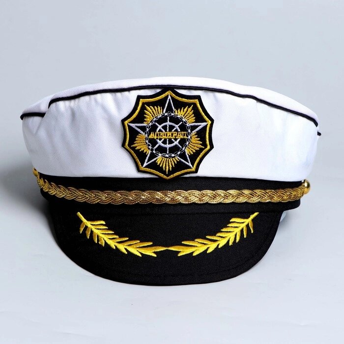 Шляпа капитана "Адмирал", взрослая, р-р. 60 от компании Интернет-гипермаркет «MOLL» - фото 1