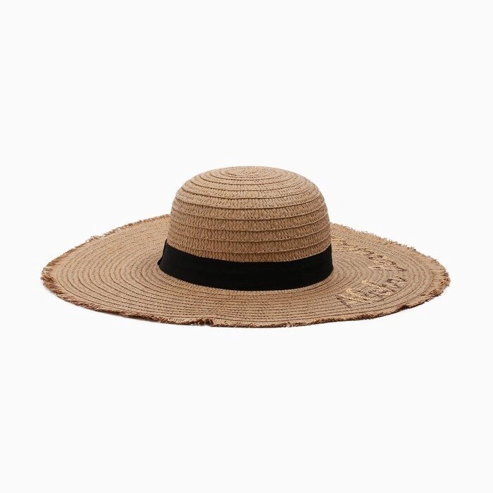 Шляпа MINAKU цвет коричневый, р-р 56-58 от компании Интернет-гипермаркет «MOLL» - фото 1