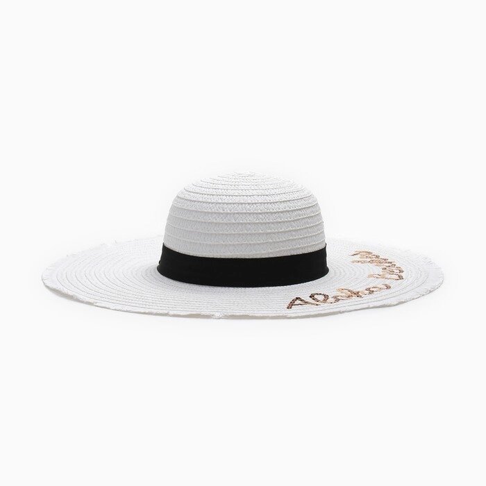Шляпа MINAKU цвет молочный, р-р 56-58 от компании Интернет-гипермаркет «MOLL» - фото 1