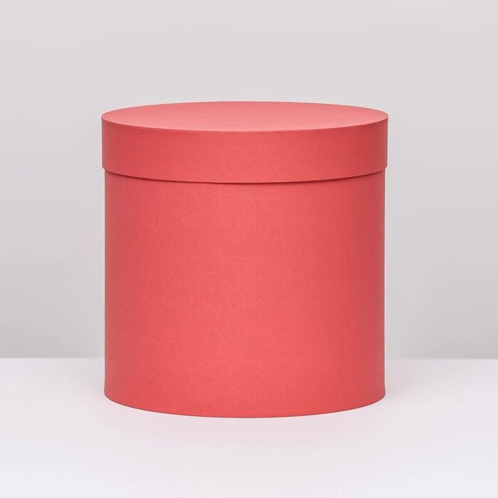 Шляпная коробка красная , 23 х 23 см от компании Интернет-гипермаркет «MOLL» - фото 1