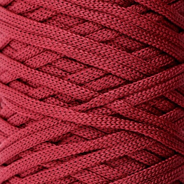 Шнур для вязания "Классика" 100% полиэфир 3мм 100м (160 вишневый) от компании Интернет-гипермаркет «MOLL» - фото 1