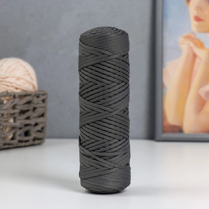 Шнур для вязания "Классика" 100% полиэфир 3мм 100м  (290 серый) от компании Интернет-гипермаркет «MOLL» - фото 1