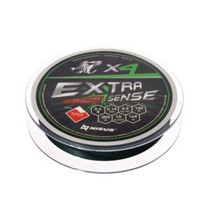Шнур NISUS Extrasense X4 PE d=0.14, 150m, Green)