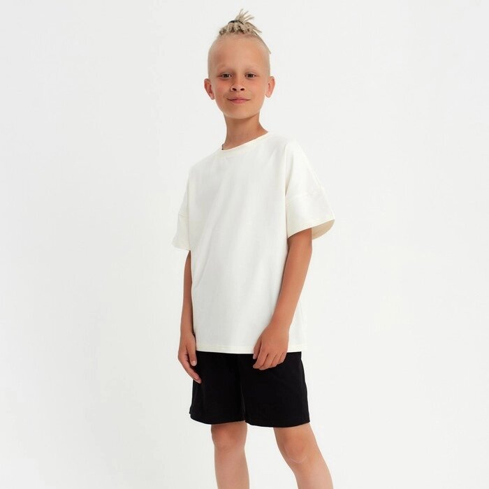 Шорты для мальчика MINAKU цвет черный, рост 140 от компании Интернет-гипермаркет «MOLL» - фото 1