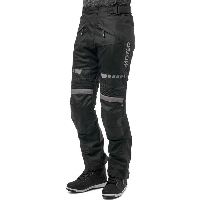 Штаны мотоциклетные AIRFLOW, чёрный, 2XL от компании Интернет-гипермаркет «MOLL» - фото 1