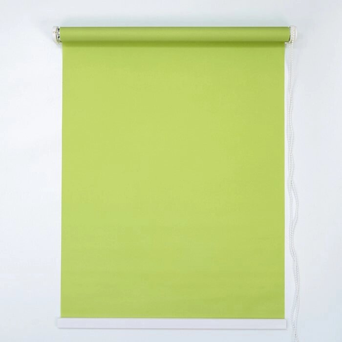 Штора рулонная 120180 см (с учётом креплений 3,5 см), цвет зелёный от компании Интернет-гипермаркет «MOLL» - фото 1
