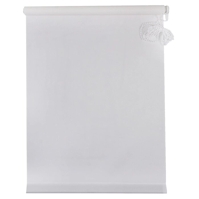 Штора рулонная "MJ", 120 х 160 см, цвет белый от компании Интернет-гипермаркет «MOLL» - фото 1