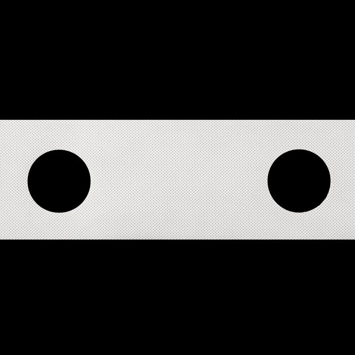 Шторная лента с отверстиями для люверсов, d = 5 см, 10 см, 50  1 м, цвет белый от компании Интернет-гипермаркет «MOLL» - фото 1