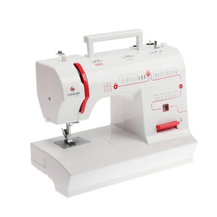 Швейная машина Comfort 2550, 60 Вт, 37 операций, полуавтомат, бело-красная от компании Интернет-гипермаркет «MOLL» - фото 1