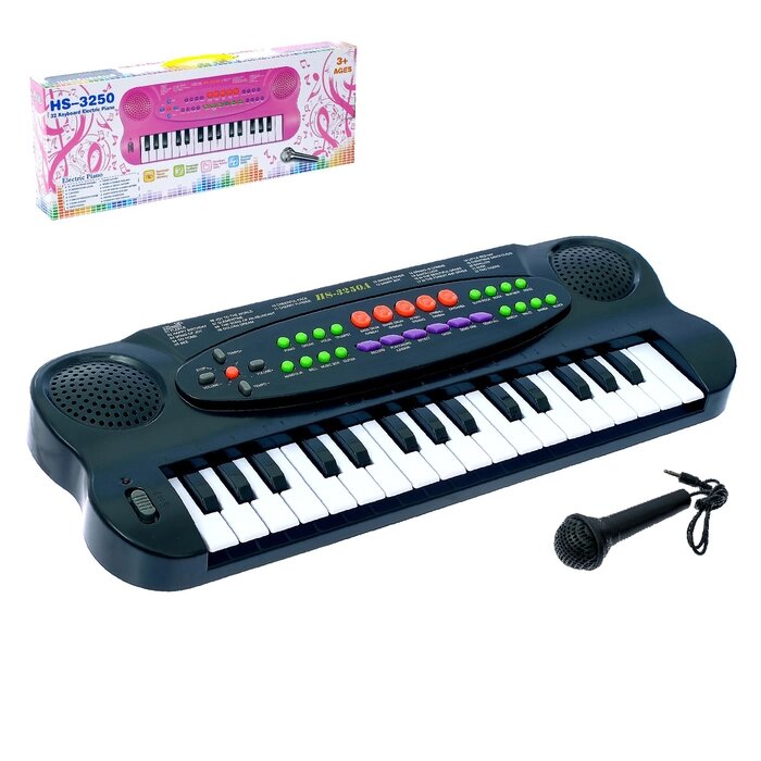 Синтезатор "Музыкальная игра" с микрофоном, 32 клавиши от компании Интернет-гипермаркет «MOLL» - фото 1