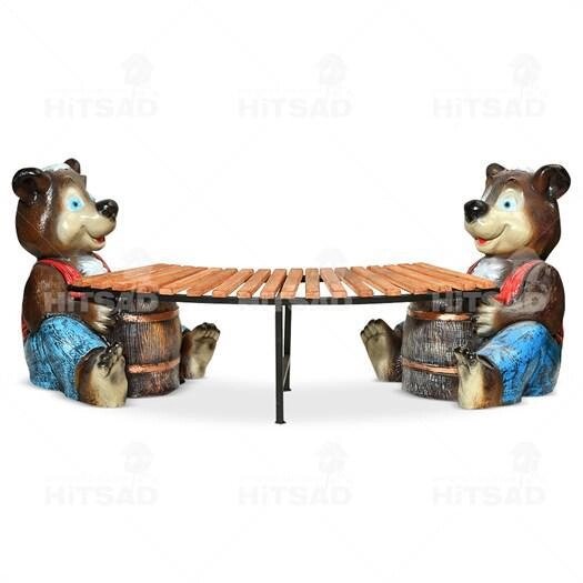 Скамейка для дачи медвежата от компании Интернет-гипермаркет «MOLL» - фото 1