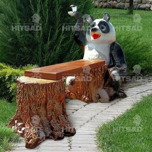 Скамейка для дачи Панда от компании Интернет-гипермаркет «MOLL» - фото 1
