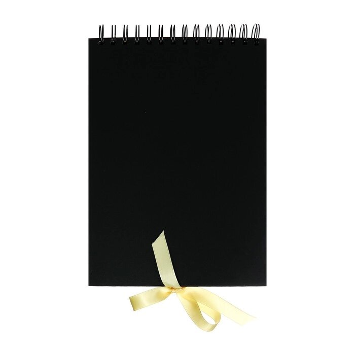 Скетчбук А4, 30 черных листов, плотность 240 гр, твердая обложка на гребне Черный от компании Интернет-гипермаркет «MOLL» - фото 1