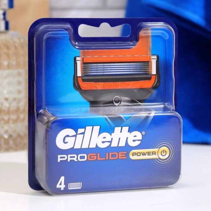 Сменные кассеты Gillette Fusion5 ProGlide, 5 лезвий, 4 шт. от компании Интернет-гипермаркет «MOLL» - фото 1