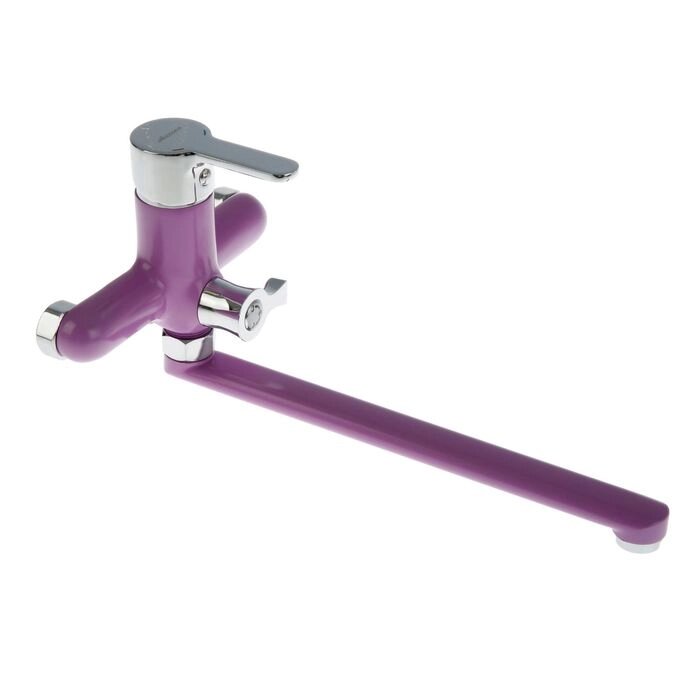 Смеситель для ванны Accoona A7167S, однорычажный, с длинным изливом, 30 см, фиолетовый от компании Интернет-гипермаркет «MOLL» - фото 1