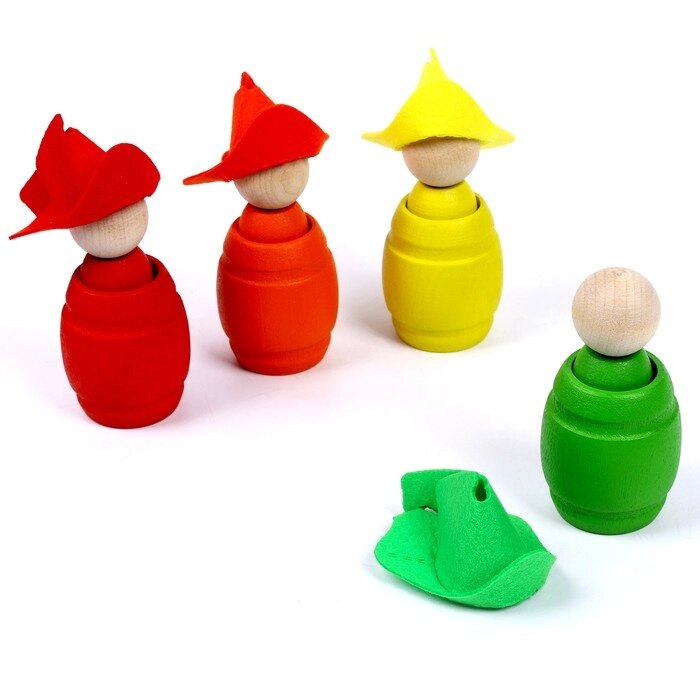 Сортер "Ребята в шляпках", 4 цвета от компании Интернет-гипермаркет «MOLL» - фото 1