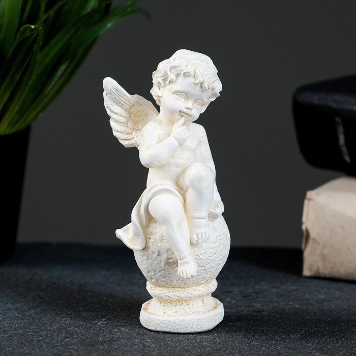 Статуэтка "Ангел на шаре" позолота, 11х5х5см от компании Интернет-гипермаркет «MOLL» - фото 1