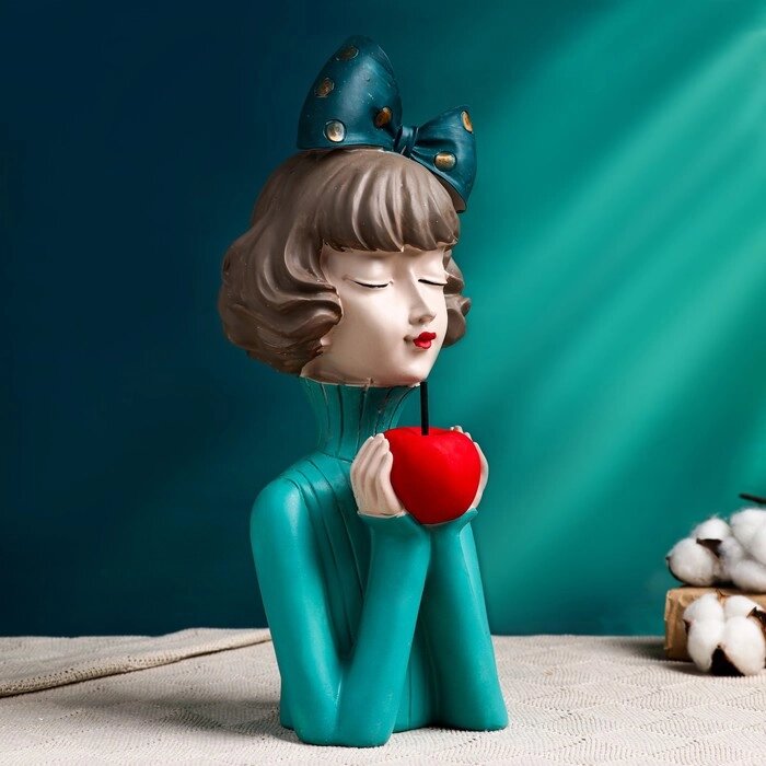 Статуэтка "Девочка с яблоком" 14х14х37см, микс от компании Интернет-гипермаркет «MOLL» - фото 1
