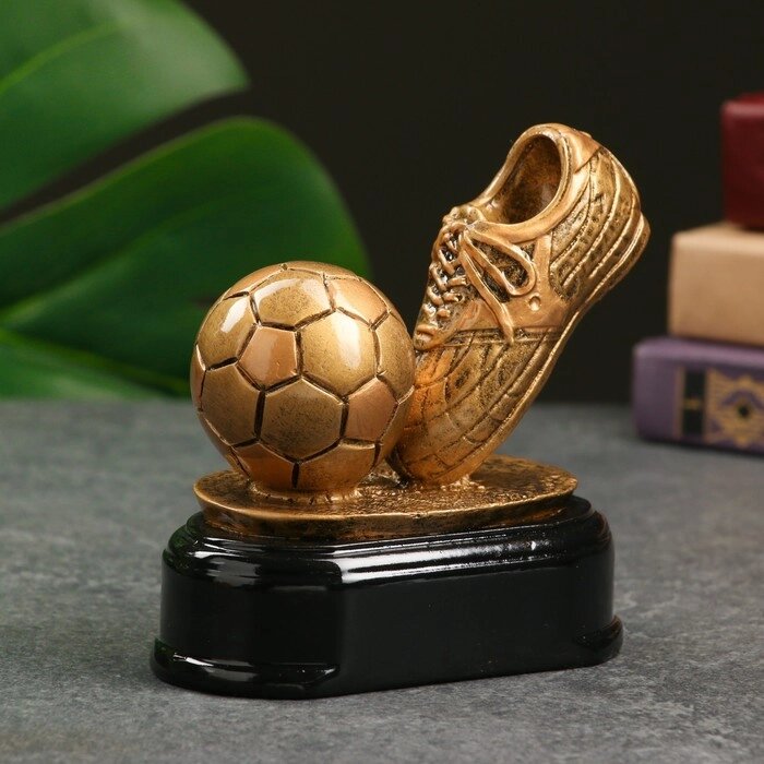 Статуэтка "Футбол Золотой мяч", 11х11х7 см от компании Интернет-гипермаркет «MOLL» - фото 1