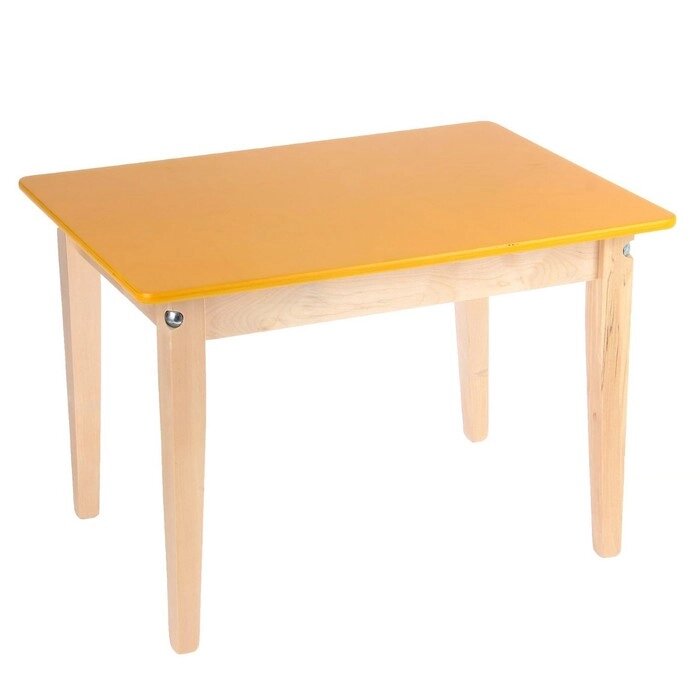 Стол детский №1 (Н=400) (600х450), желтый от компании Интернет-гипермаркет «MOLL» - фото 1