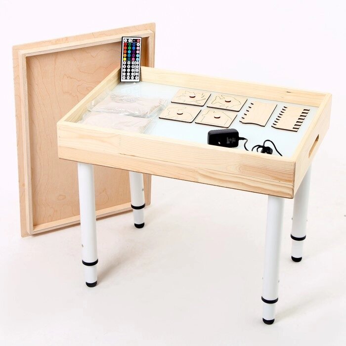 Стол для рисования песком 42х60 см с набором Интерес 4260СКН-11 от компании Интернет-гипермаркет «MOLL» - фото 1