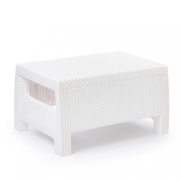 Стол "Ротанг", 76,5х57х42 см, цвет белый от компании Интернет-гипермаркет «MOLL» - фото 1