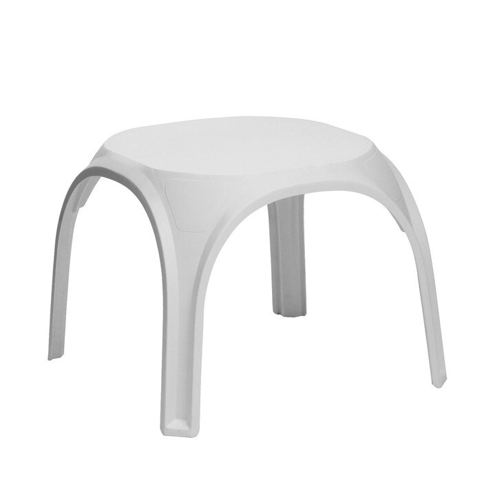 Столик "ПластМебель" белый, 62 х 62 х 49 см от компании Интернет-гипермаркет «MOLL» - фото 1