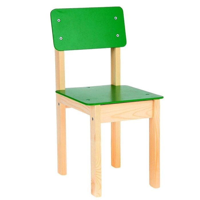 Стул детский №3 (Н=300), цвет зелёный от компании Интернет-гипермаркет «MOLL» - фото 1