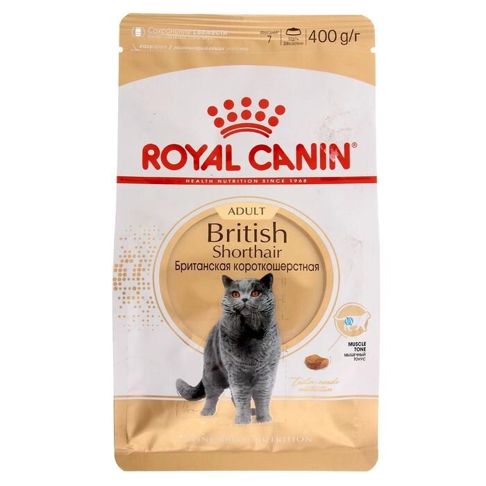 Сухой корм RC British Shorthair для британских кошек, 400 г от компании Интернет-гипермаркет «MOLL» - фото 1